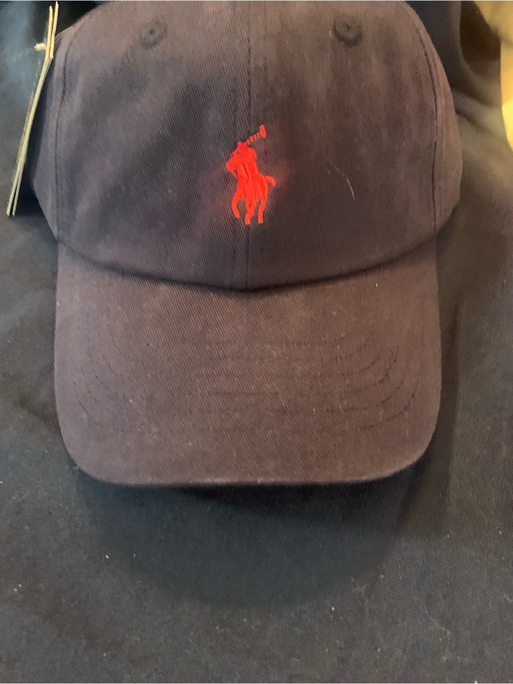 Ralph Lauren Navy Cap with Red Polo Pony